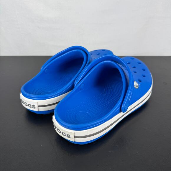CROCS CrocBand Blue Clog Slip On Sandals Unisex Ladies Size 8 - Picture 3 of 9